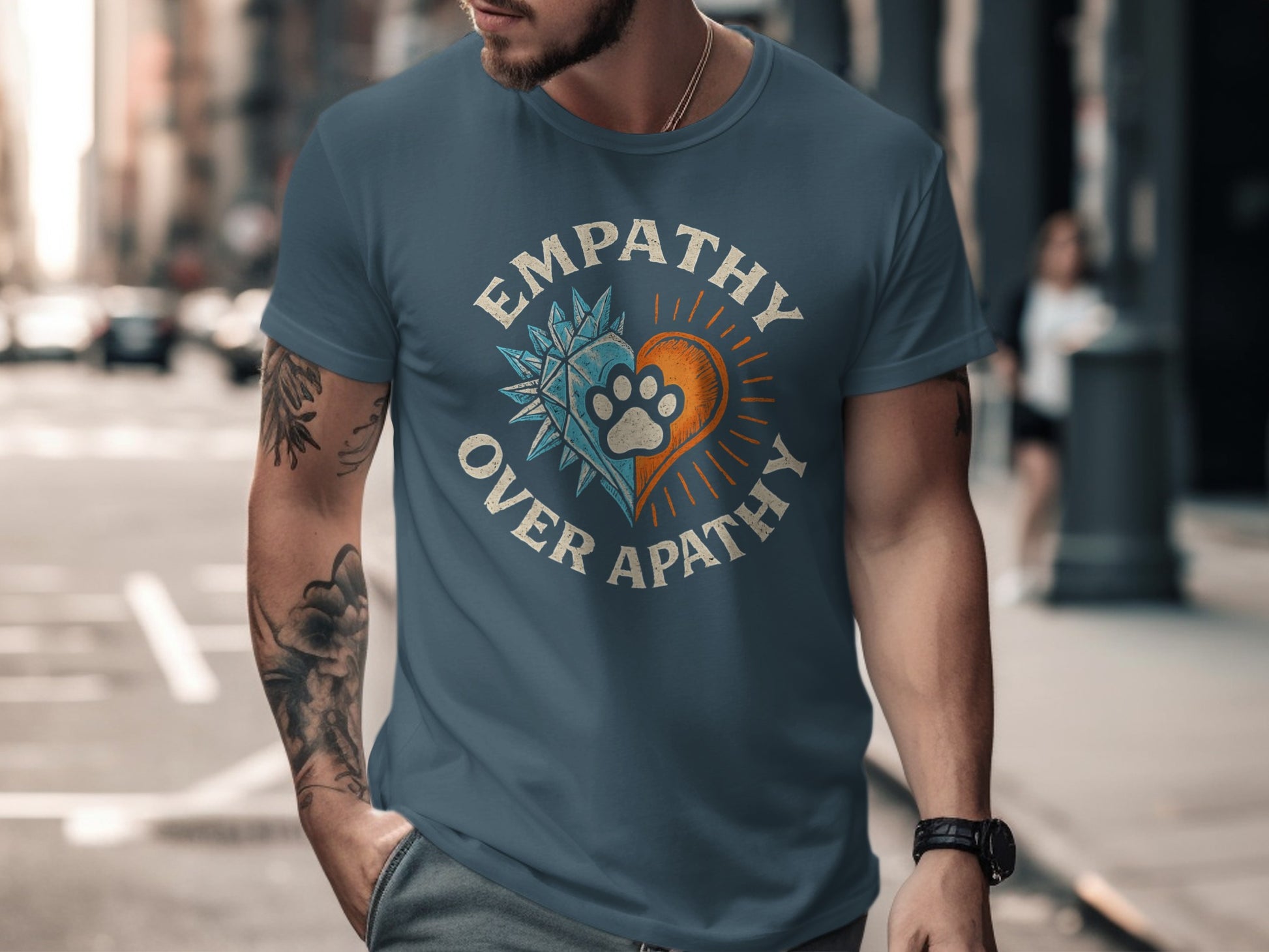 Empathy Over Apathy Graphic Men's T-Shirt