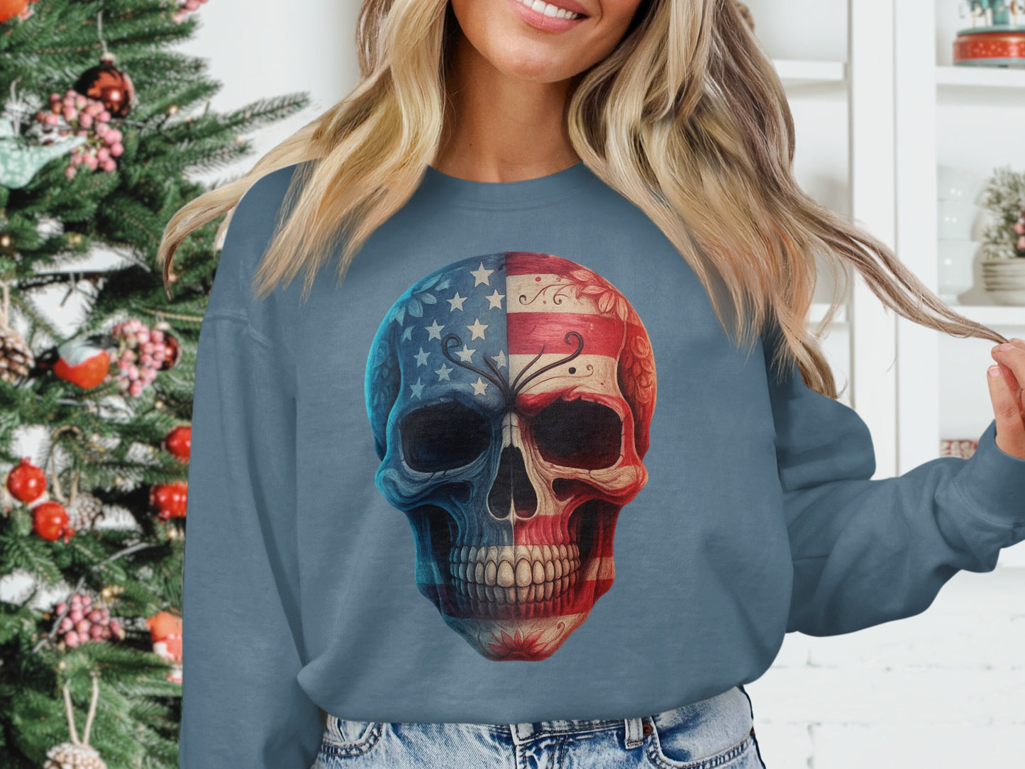 American Flag Skull Graphic Printed product