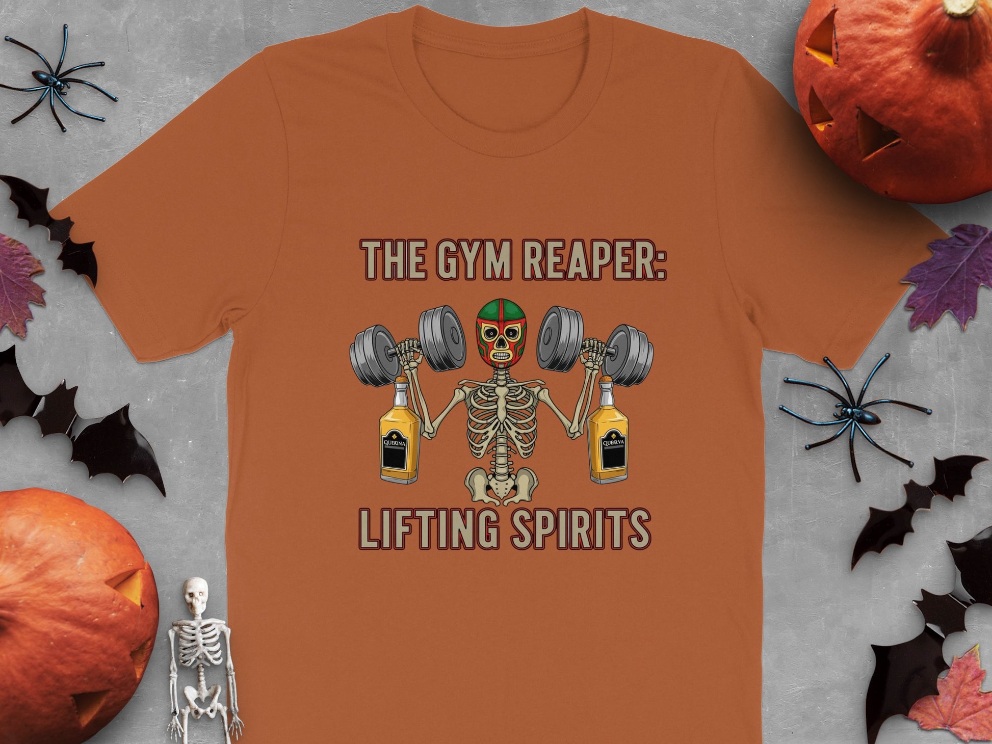 The Gym Reaper Lifting Spirits Funny Skeleton product