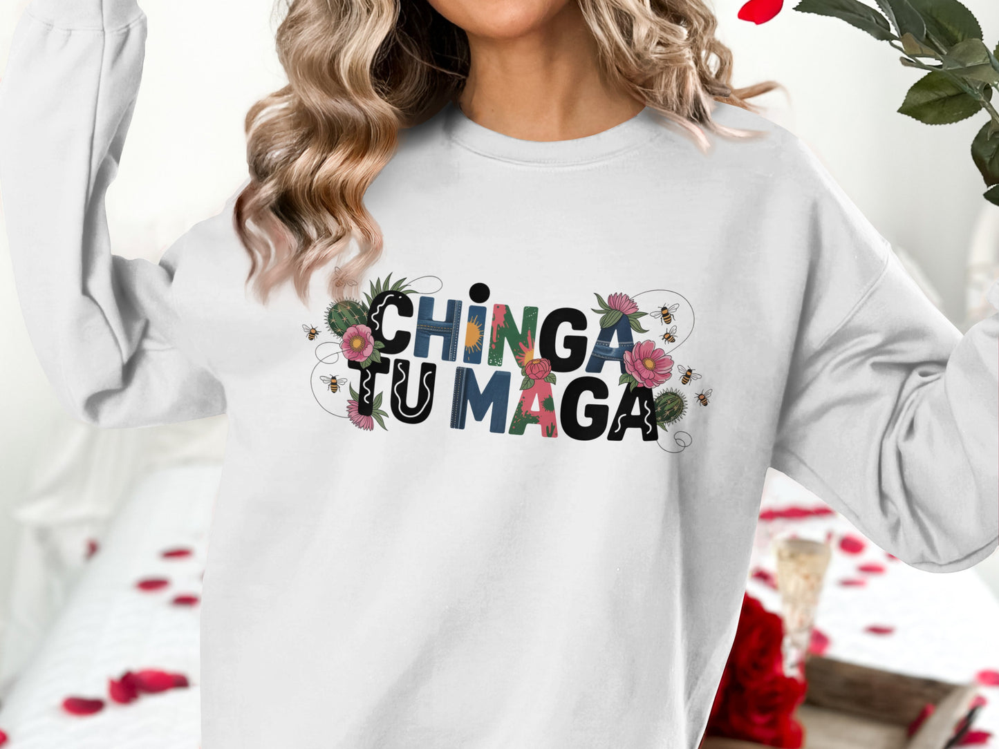 Chinga Tu Maga Graphic Sweatshirt product