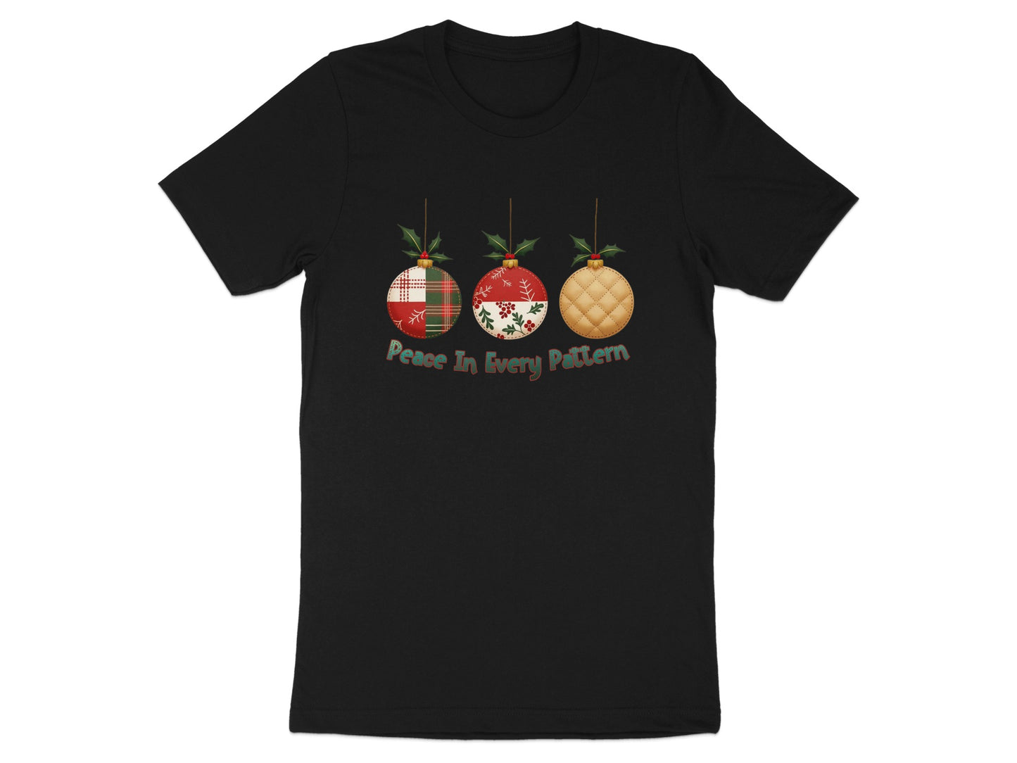 Peace In Every Pattern Christmas T-Shirt