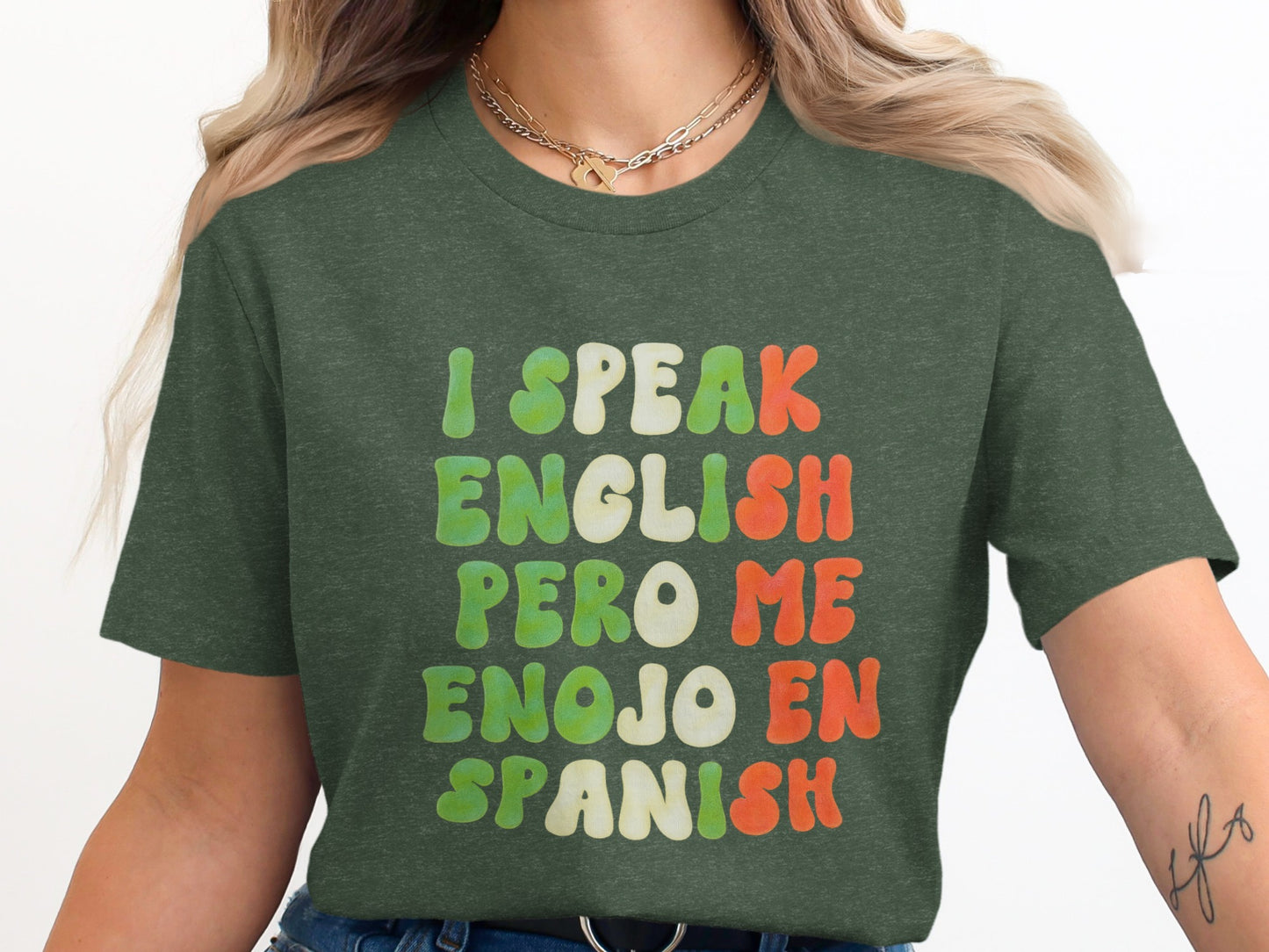 I Speak English Pero Me Enojo En Spanish T-shirt product
