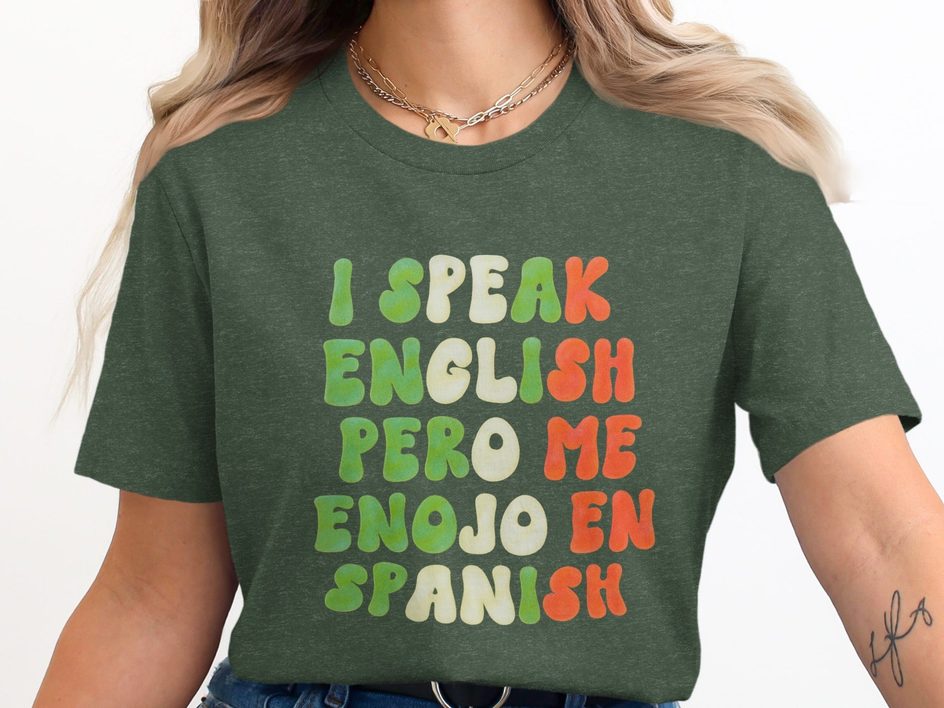 I Speak English Pero Me Enojo En Spanish T-shirt product