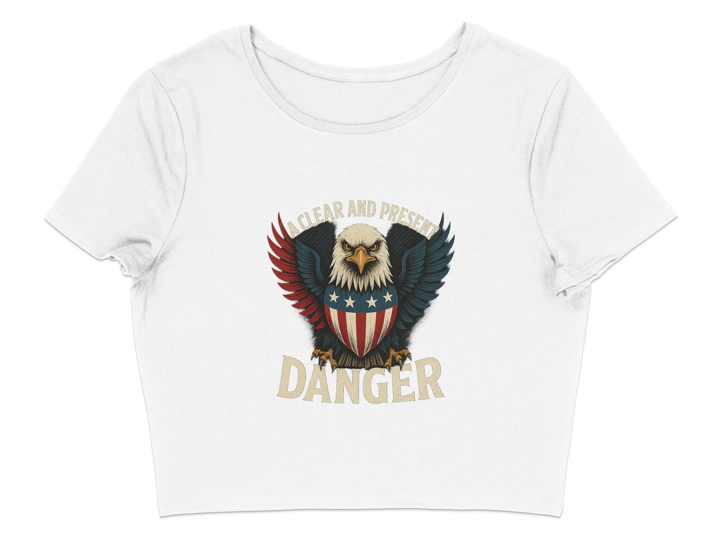 Clear And Present Danger Eagle Crop Top product