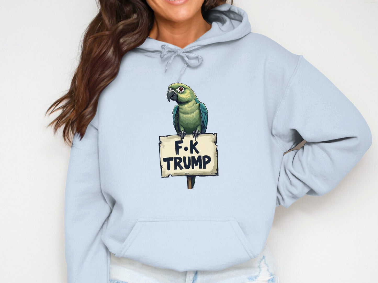 F-K Trump Parrot Graphic Hoodie Sweatshirt product