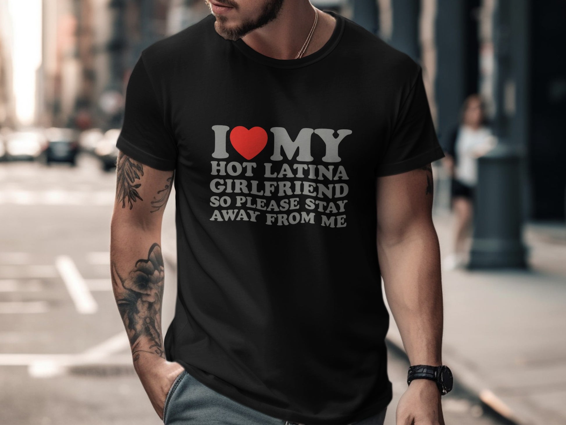 I Love My Hot Latina Girlfriend Graphic T-shirt product type