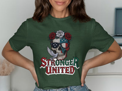 Stronger United Graphic T-Shirt Skull Design product type