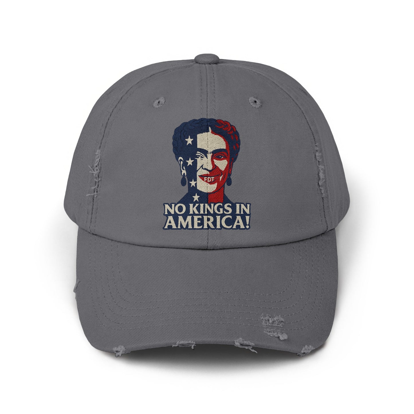 No Kings In America Graphic Distressed Hat product