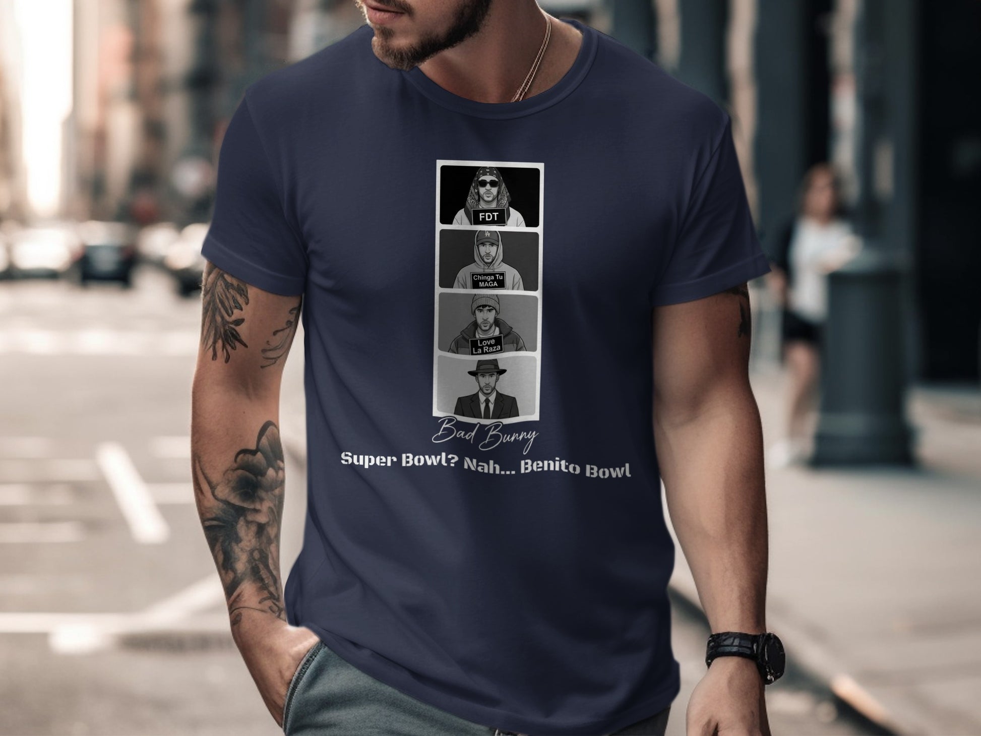 Bad Bunny Benito Bowl Funny Graphic T-shirt