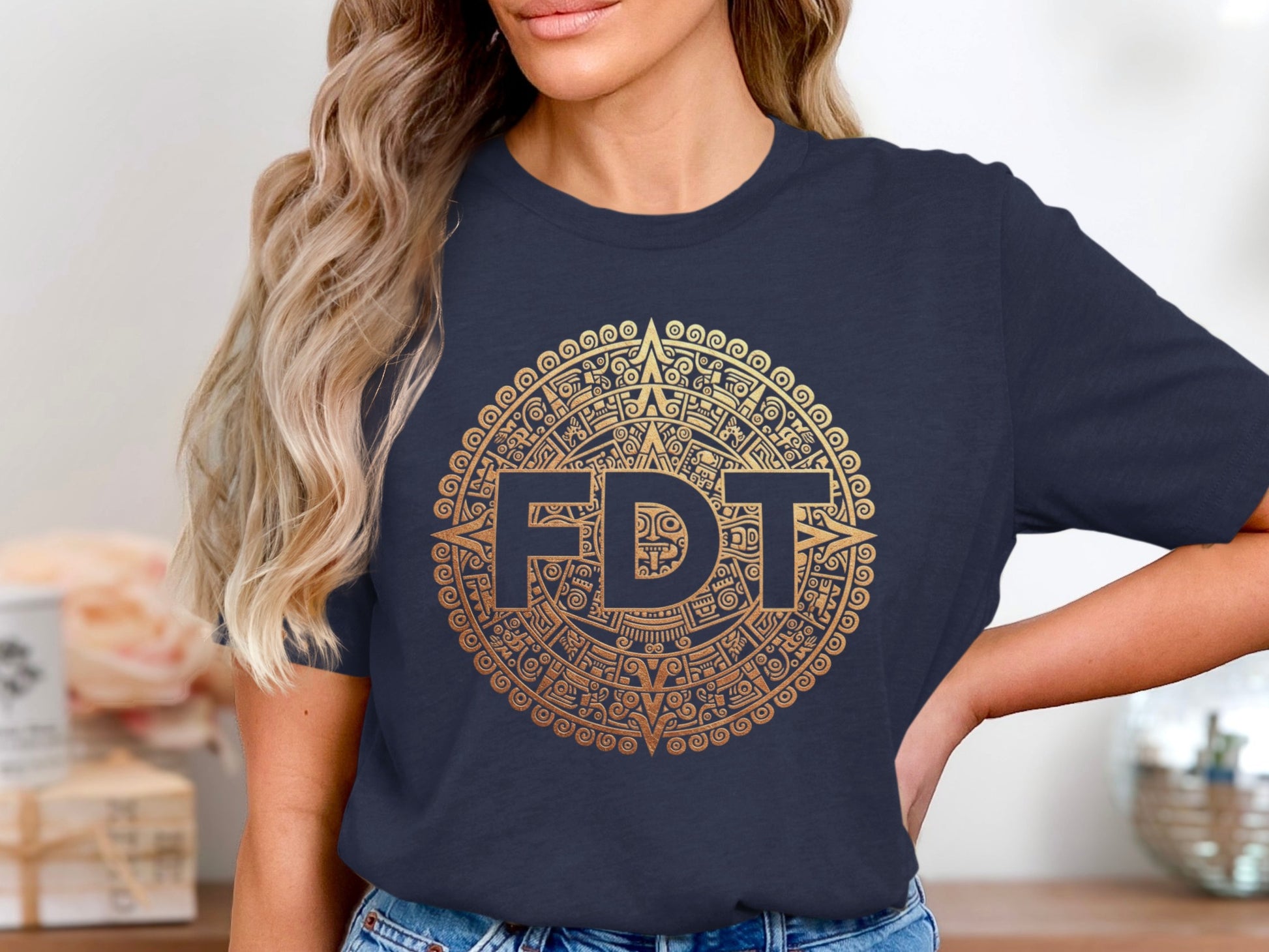 FDT Mandala Graphic Print Black T-shirt product
