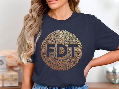 FDT Mandala Graphic Print Black T-shirt product