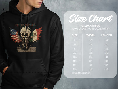 Cheer America Design Black Hooded Sweatshirt product type