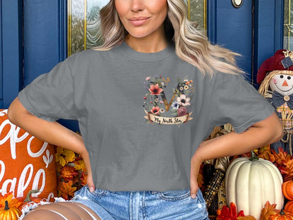 Floral Bouquet My Words Stay Graphic T-Shirt product