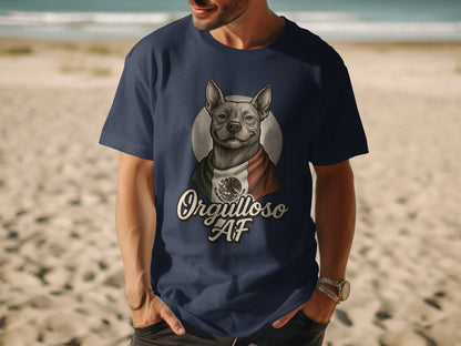 Orgulloso AF Dog in Mexican Flag T-shirt product type
