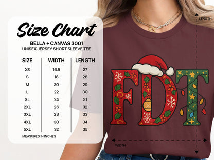 Festive FDT Graphic Tee Perfect for Holiday Cheer