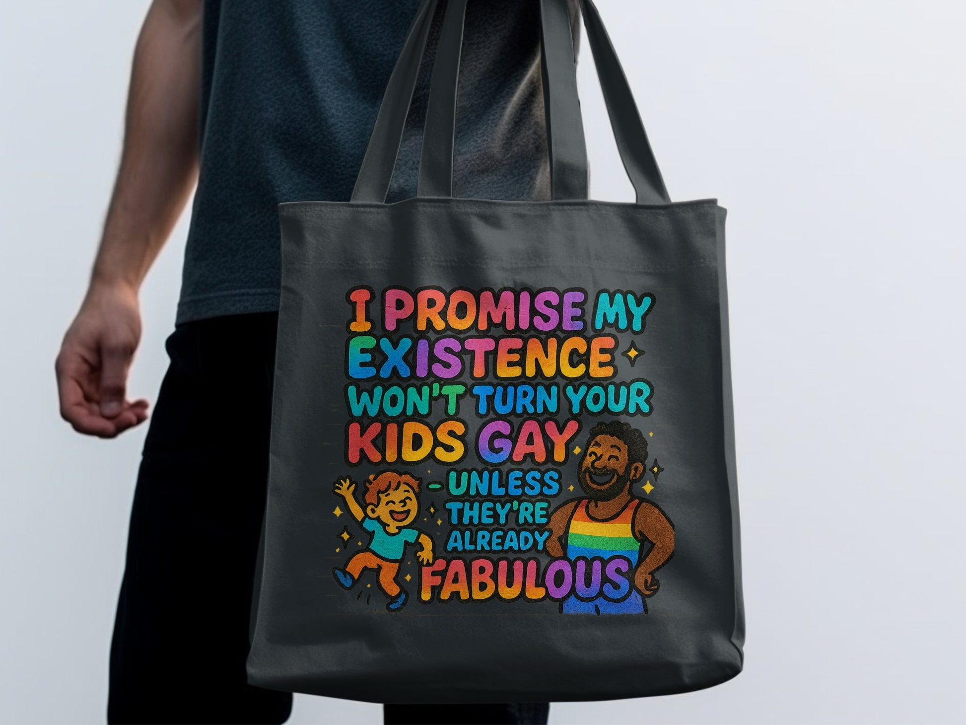 Colorful Inspirational Message Tote Bag product
