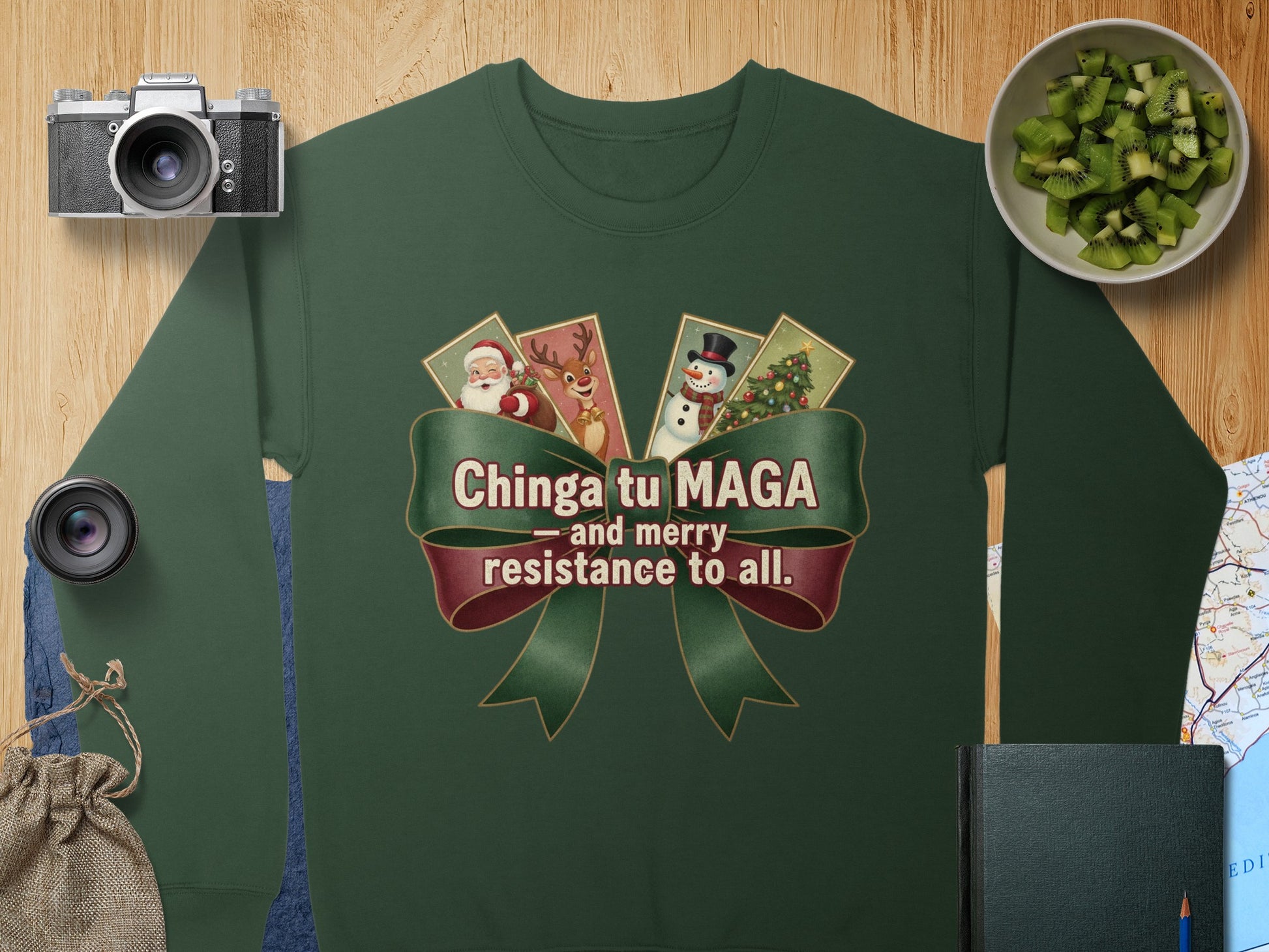 Chinga tu MAGA and merry resistance to all sweater