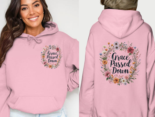 Grace Passed Down Floral Hoodie product
