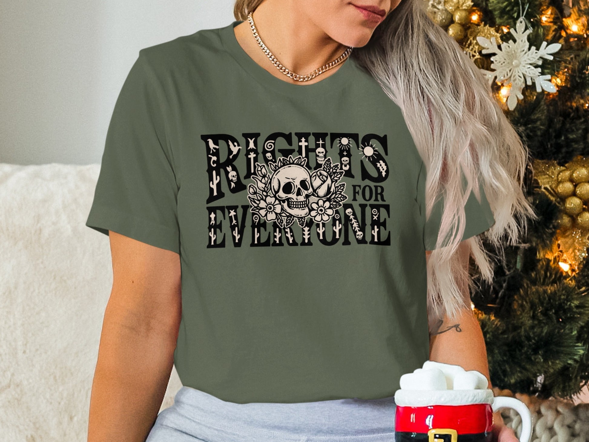 Rights For Everyone Graphic Tee Holiday Shirt