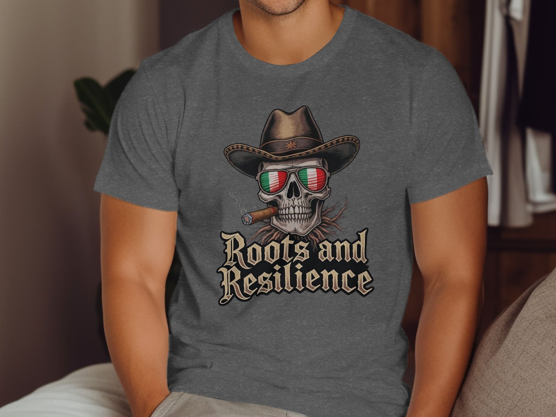 Roots and Resilience Skull Graphic Tee Shirt product type