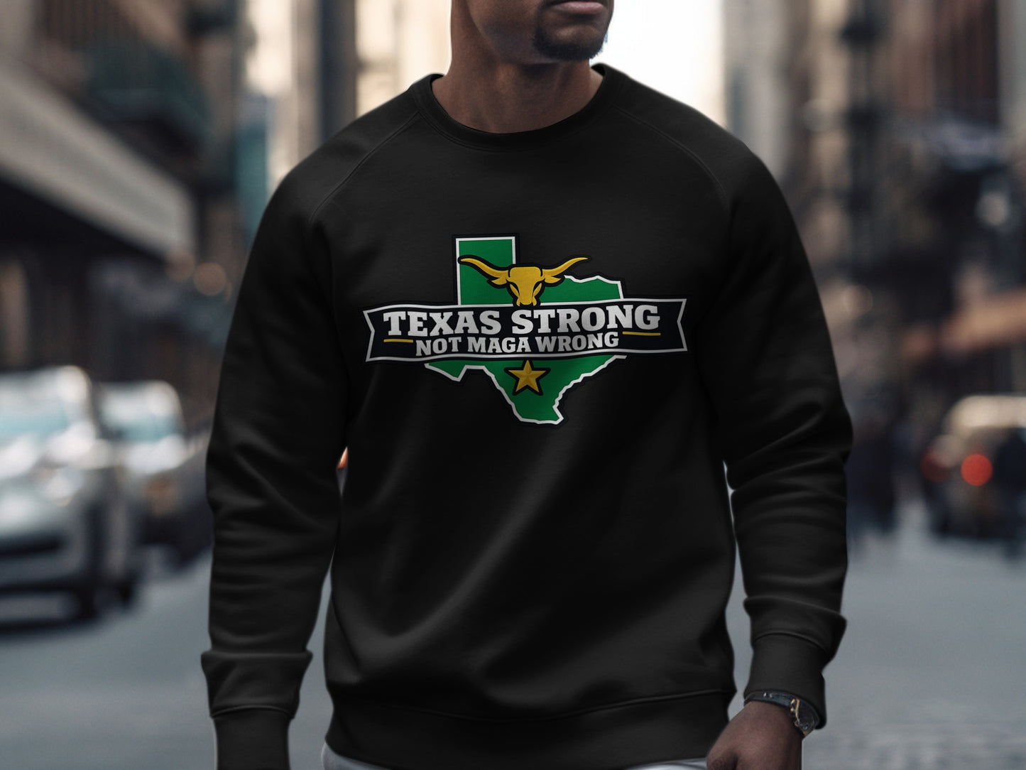 Texas Strong Not Maga Wrong Sweatshirt for Texans