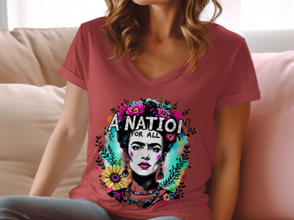 A Nation For All Artistic Graphic Women's T-Shirt