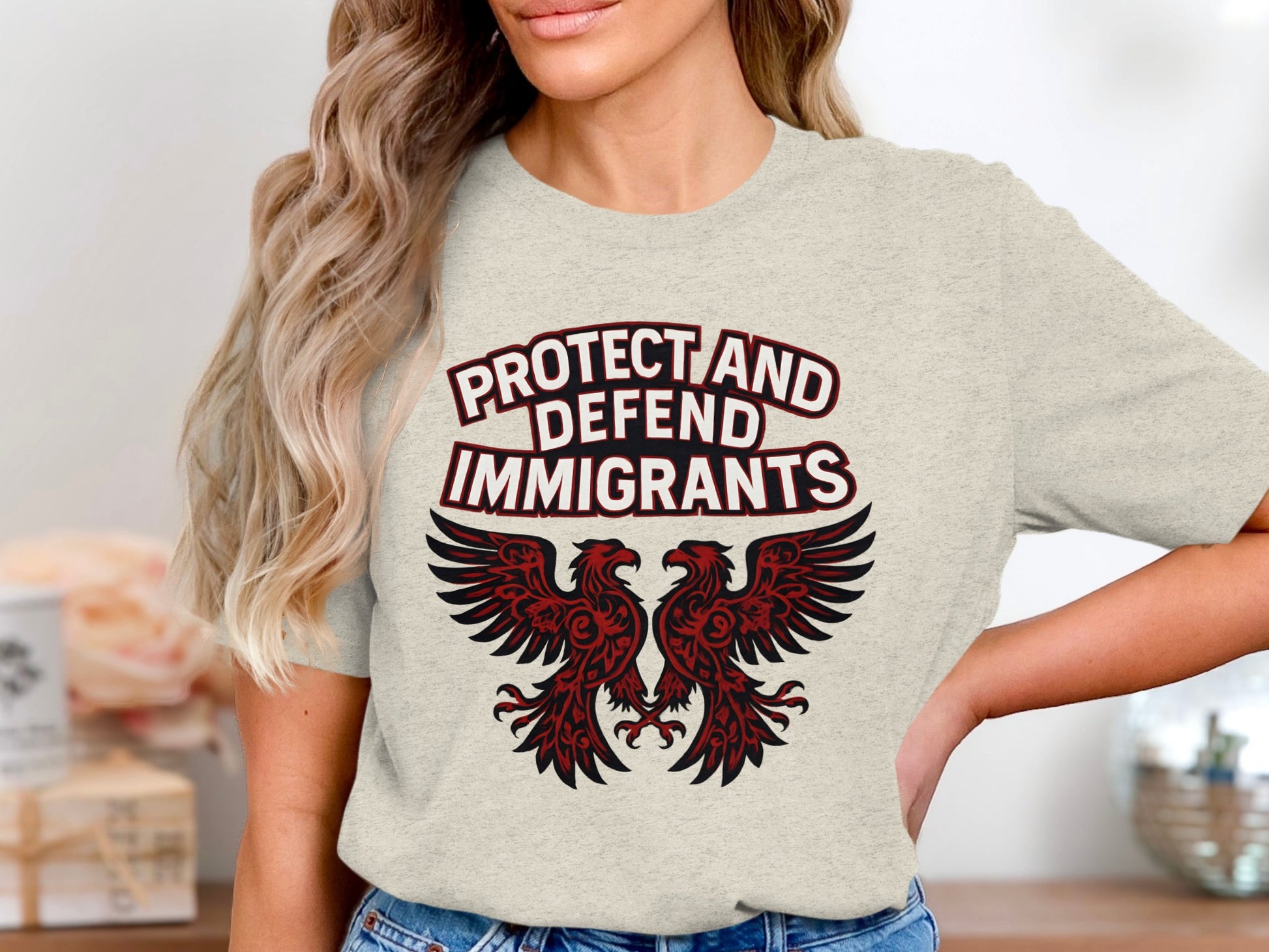 Protect And Defend Immigrants Printed T-Shirt Product