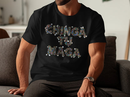 Chinga Tu Maga Graphic Print T-Shirt