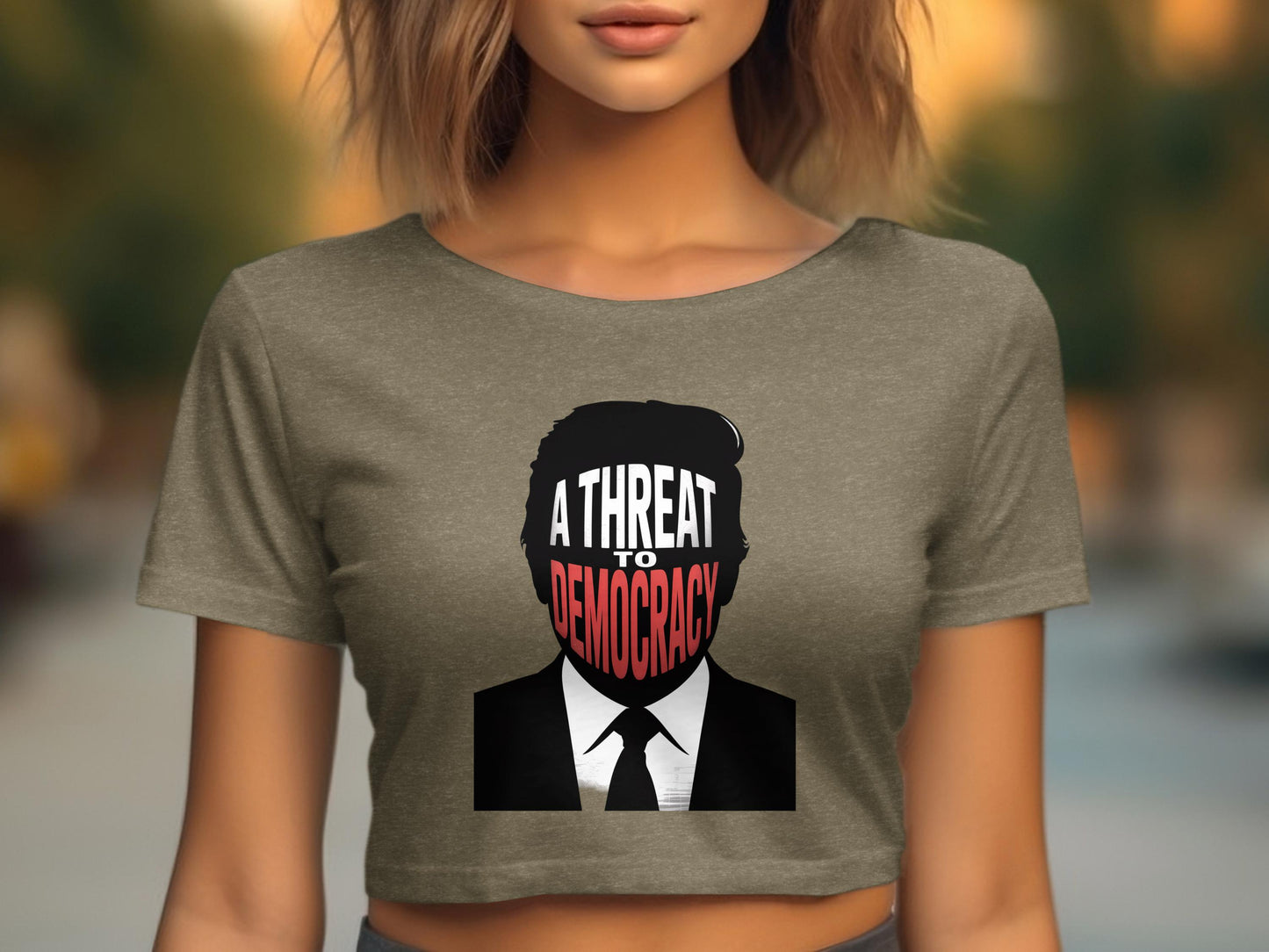 A Threat to Democracy Statement Clothing product type