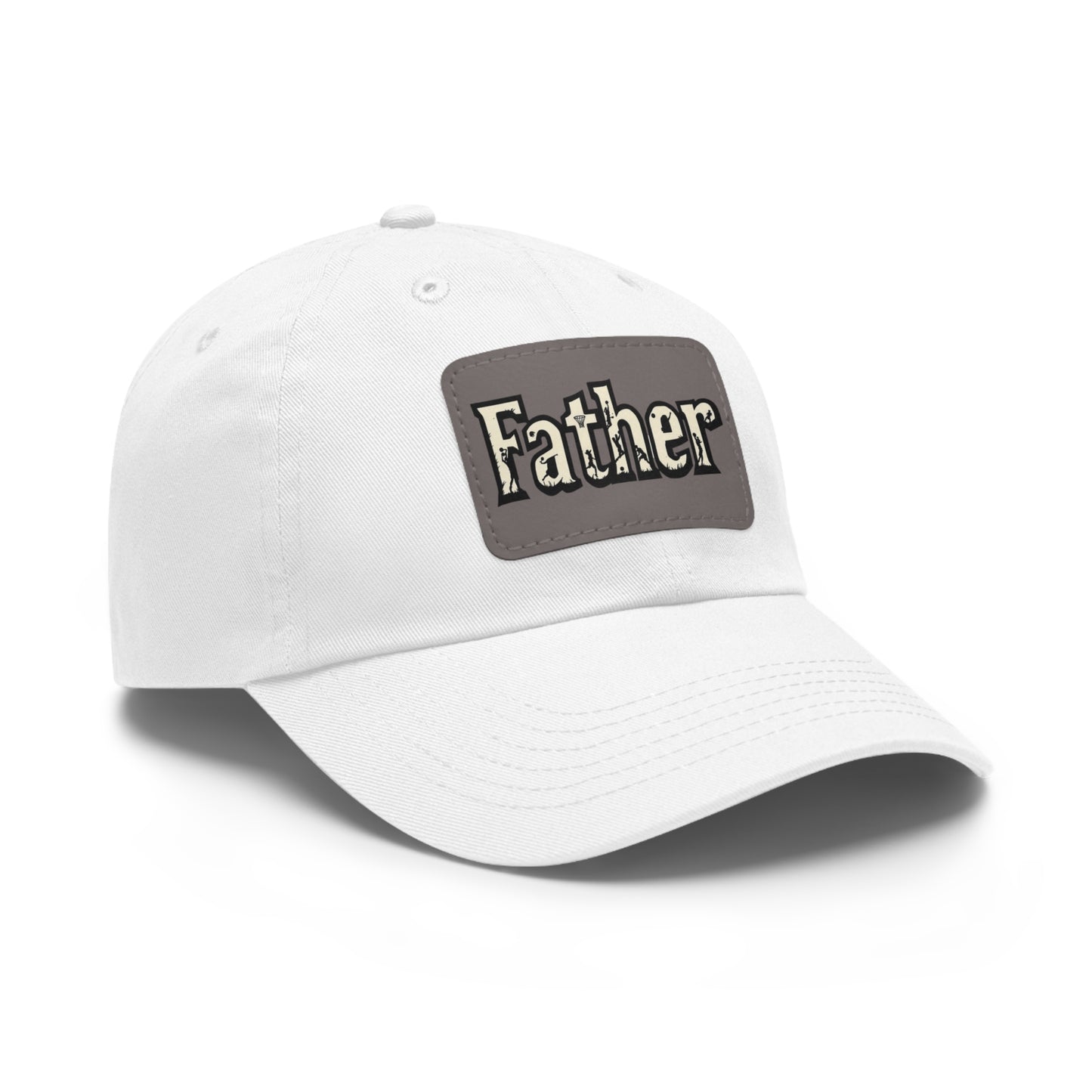 Father Leather Patch Dad Hat - Casual Cap for Dads