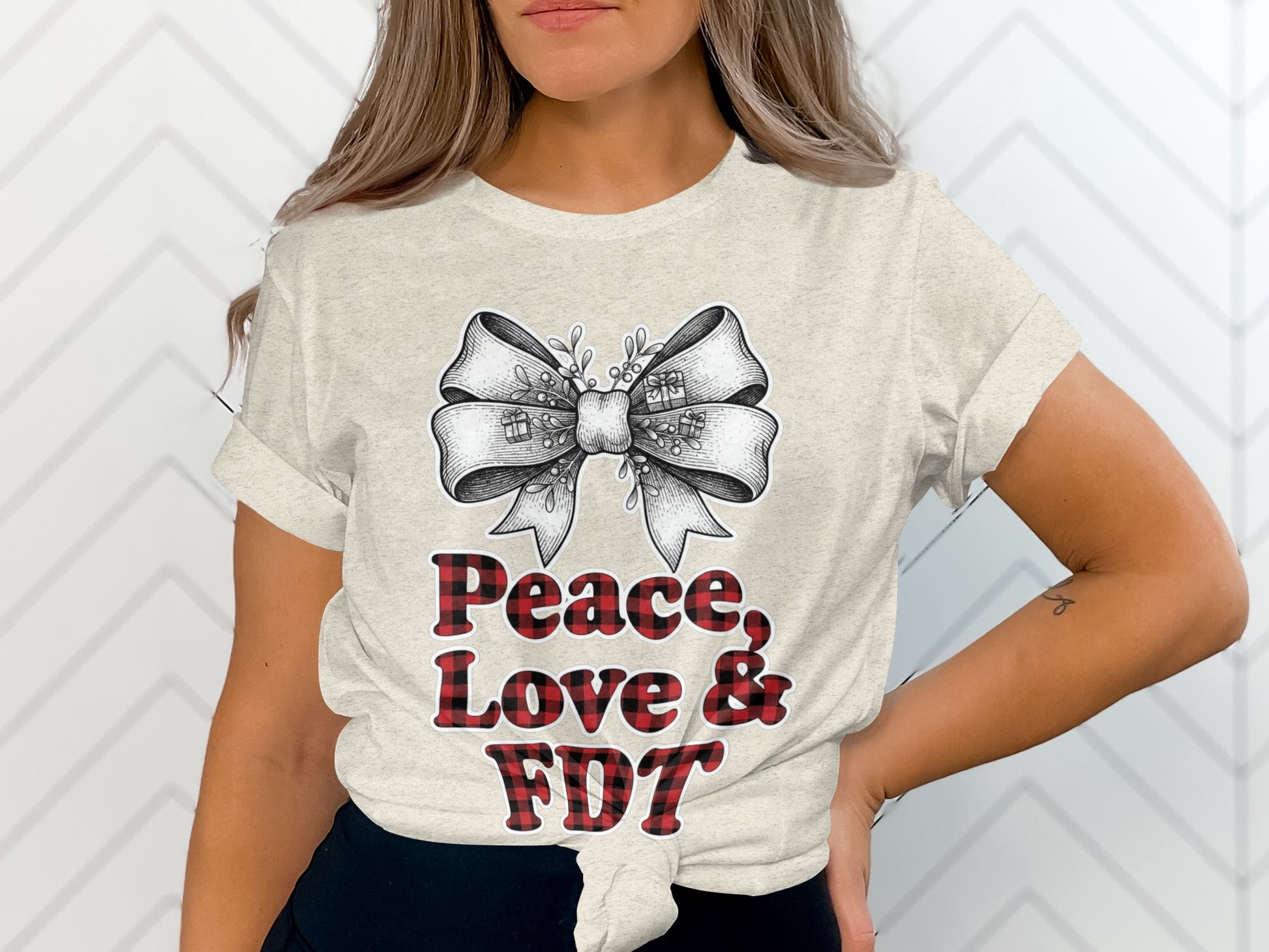 Peace Love & FDT Graphic Tee Shirt