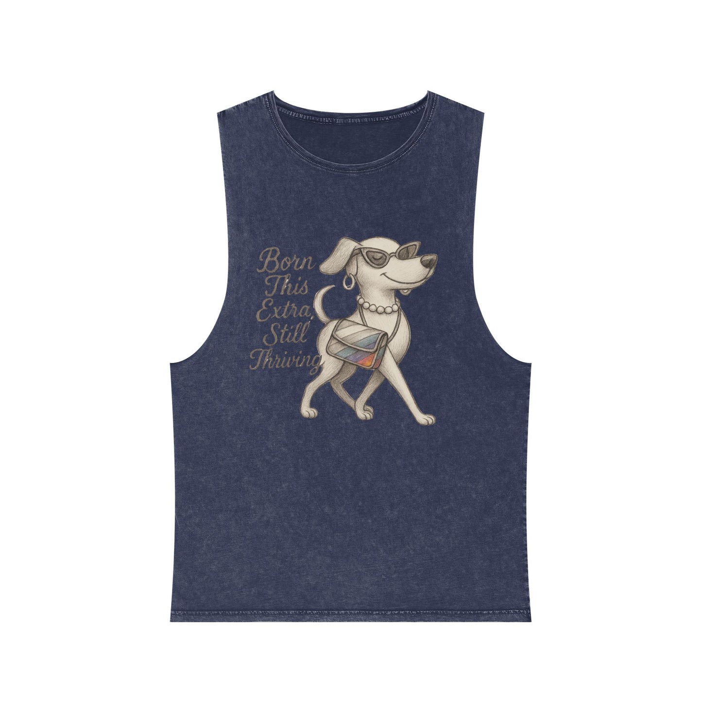 Born Extra Still Thriving Unisex Stonewash Tank Top