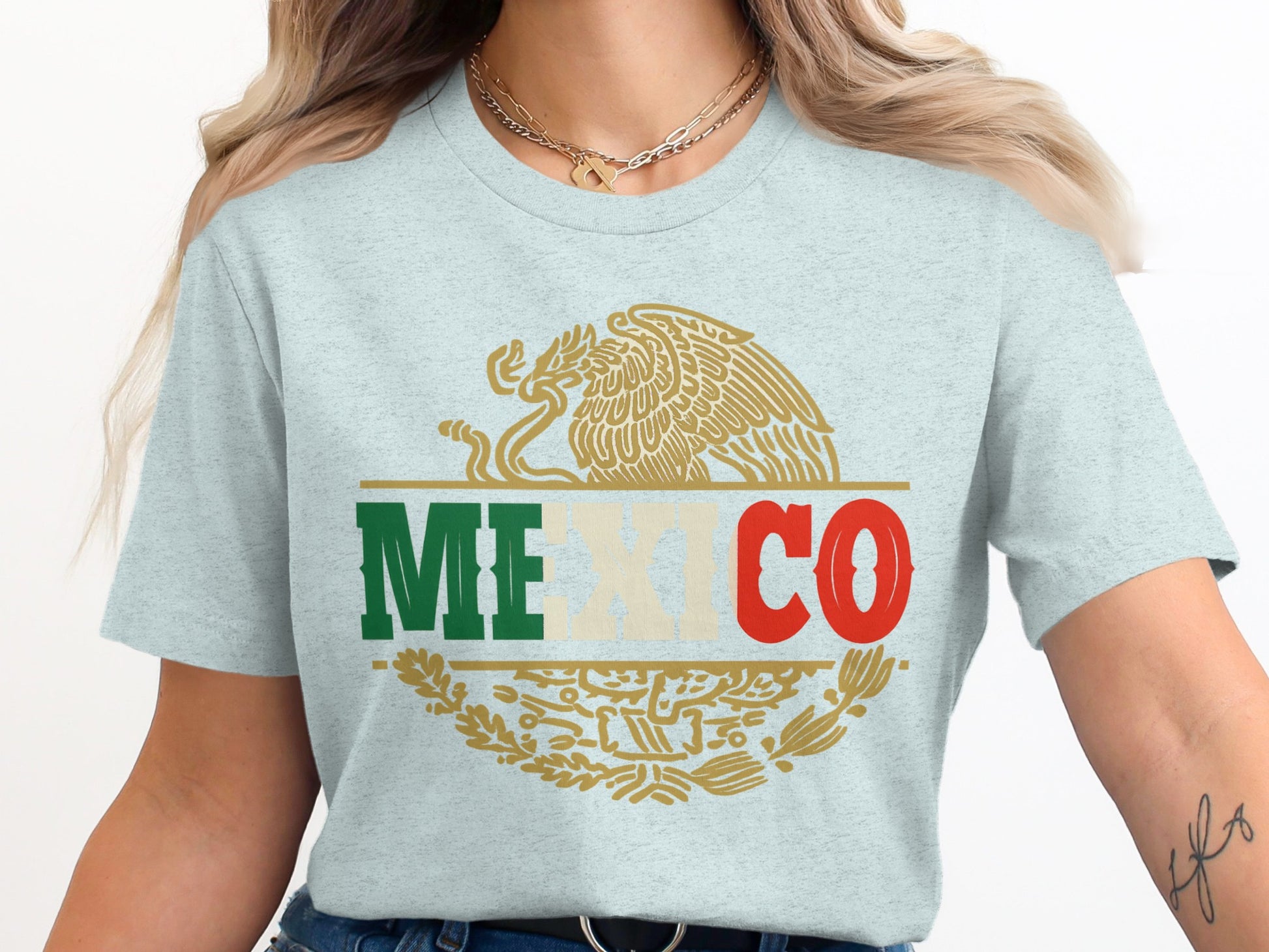 Mexico Emblem Graphic Design Short Sleeve Shirt product