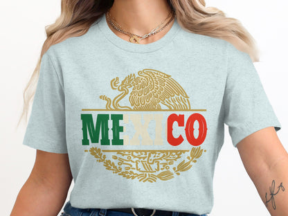 Mexico Emblem Graphic Design Short Sleeve Shirt product