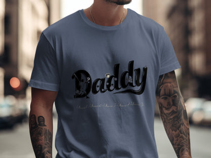 Stylish Daddy Text Design Casual Wear T-shirt product