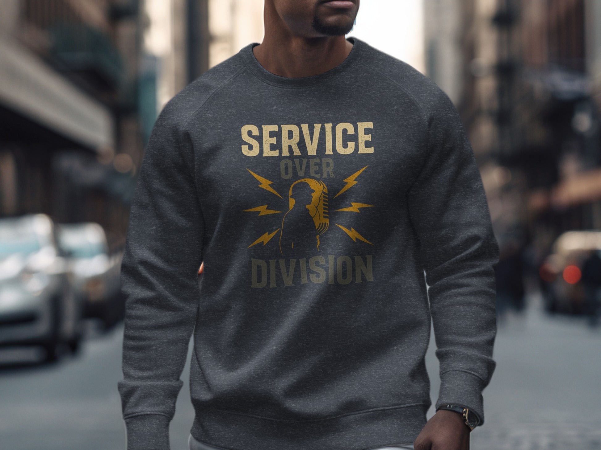 Service Over Division Graphic Sweatshirt product