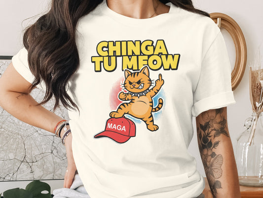 Chinga Tu Meow Angry Cat MAGA Hat product type