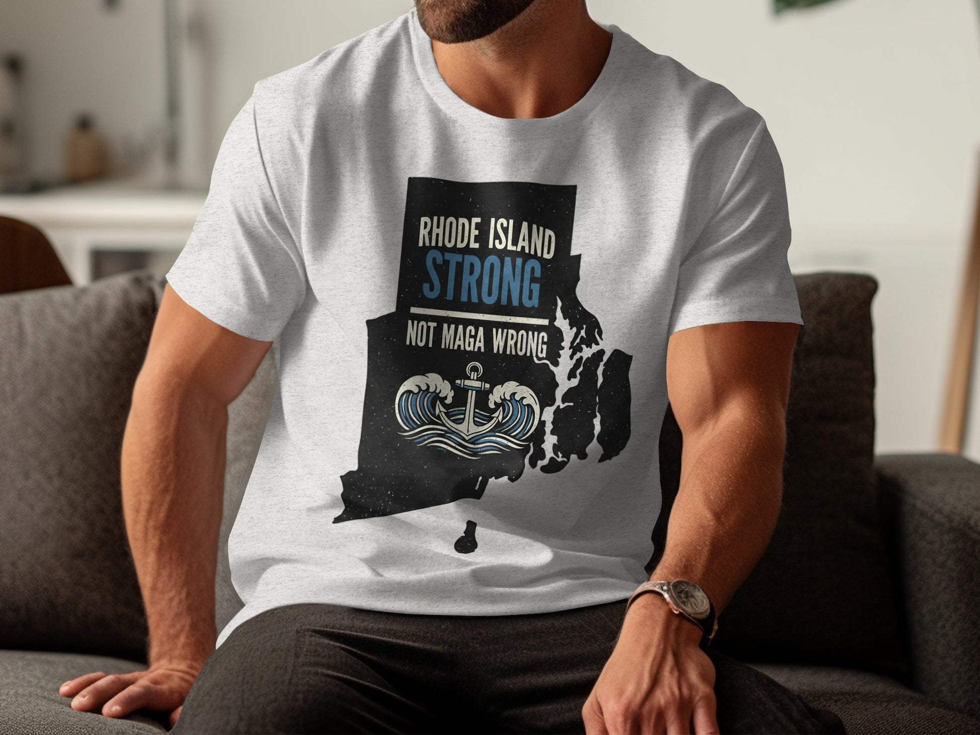 Rhode Island Strong Not Maga Wrong T-shirt product