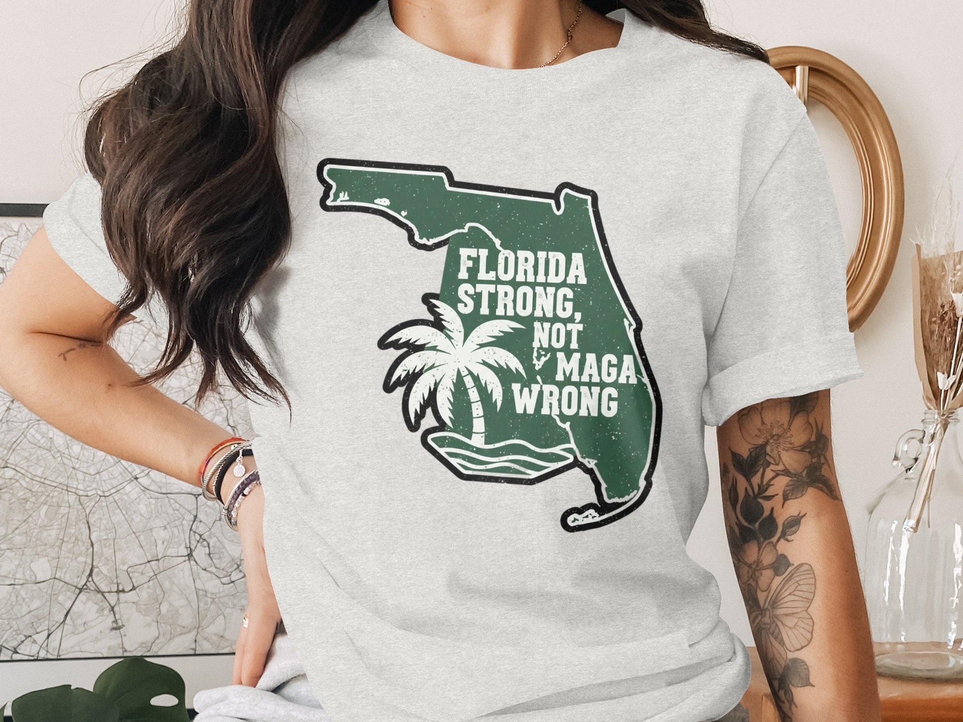 Florida Strong Not Maga Wrong Graphic Tee product