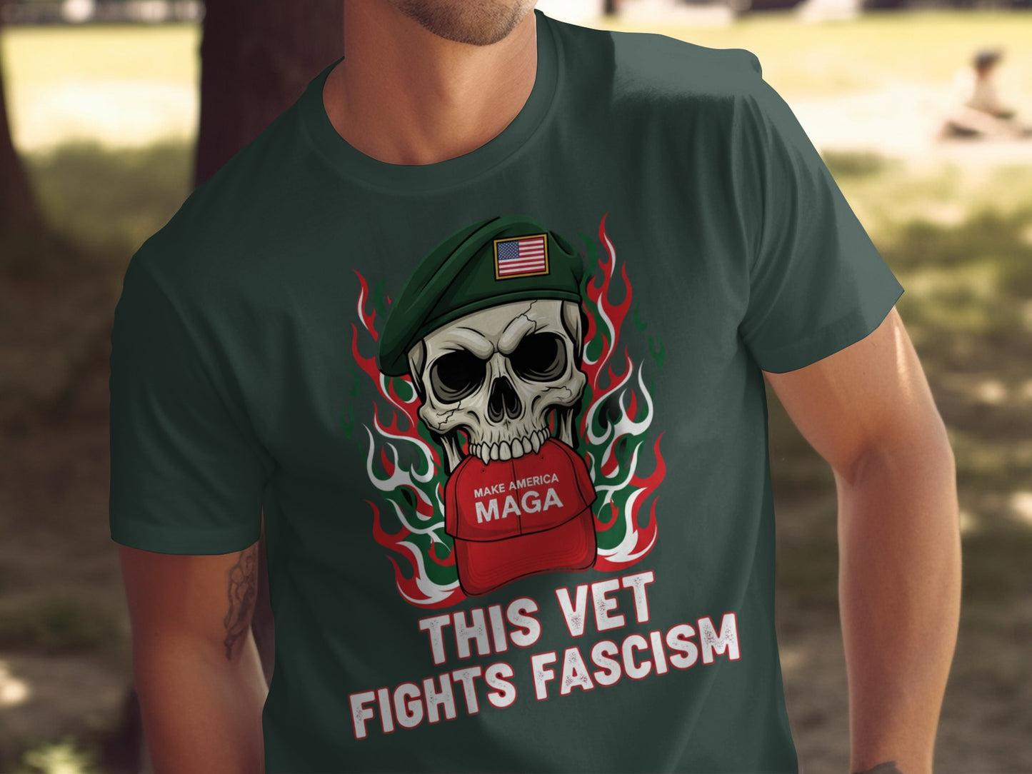 Make America MAGA This Vet Fights Fascism Shirt