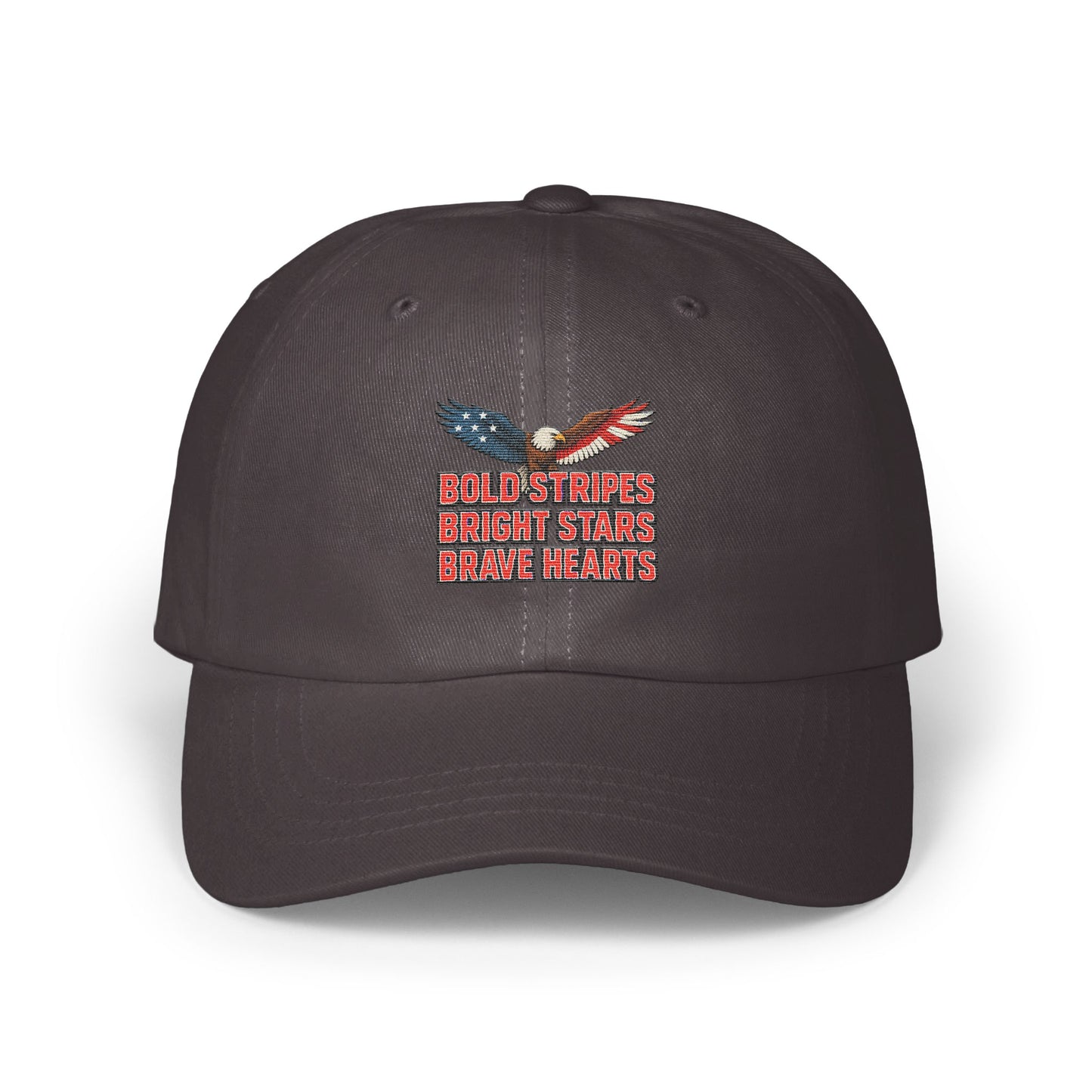 Bold Stripes Bright Stars Brave Hearts hat product type