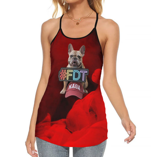 AOP Women's Criss-Cross Tank Top: The Sassy Staple that Makes Heads Turn