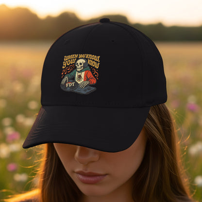 When You Know You Know Skull Design Cap product
