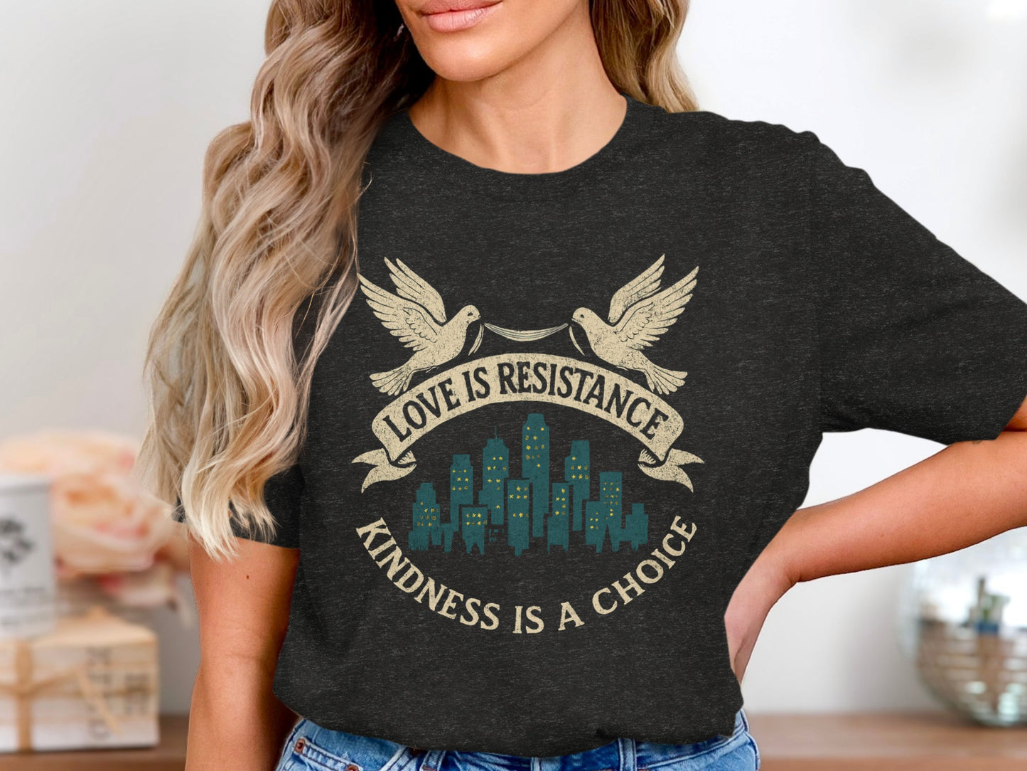 Love is Resistance Kindness is a Choice T-shirt product