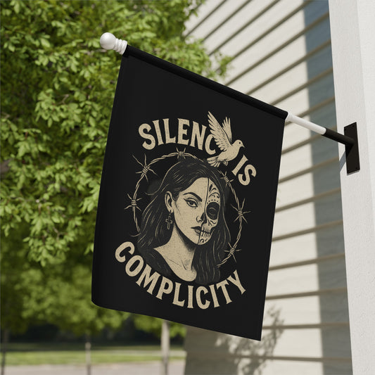 Silence Is Complicity Decorative Flag for Meaningful Decor