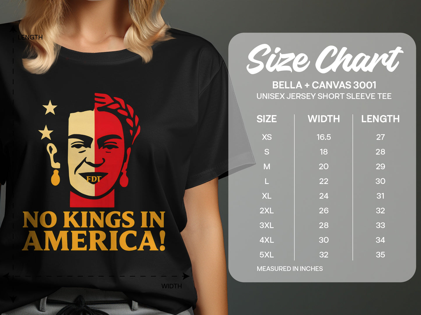 Bold No Kings In America Short Sleeve Tee product type