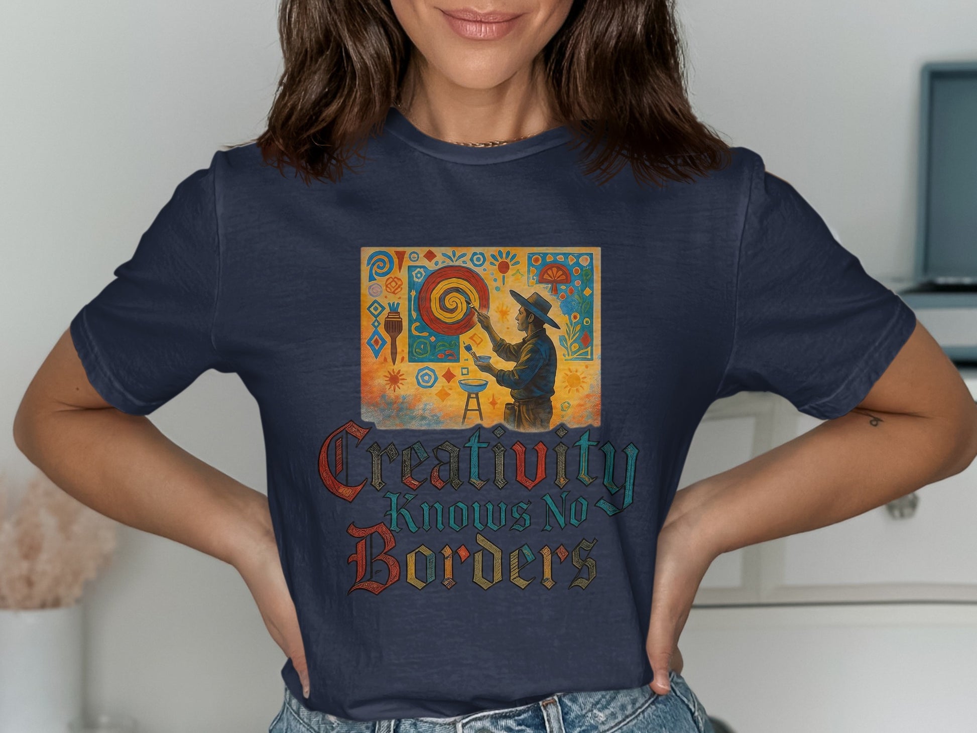 Creativity Knows No Borders Art Themed Shirt product type