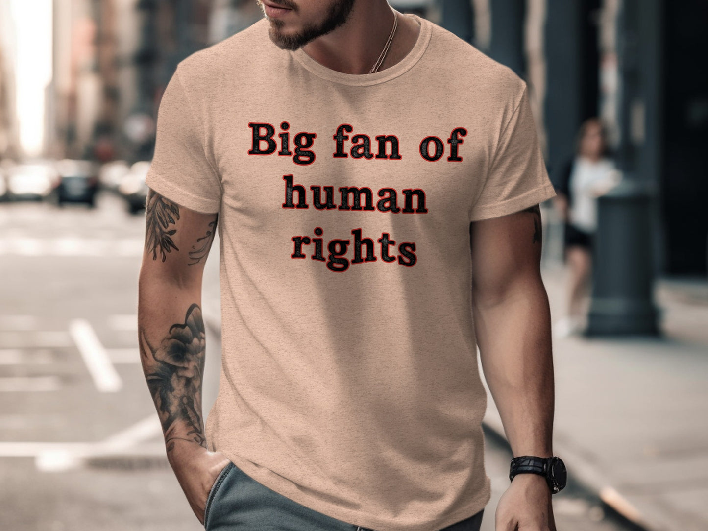 Big Fan of Human Rights Graphic T-Shirt