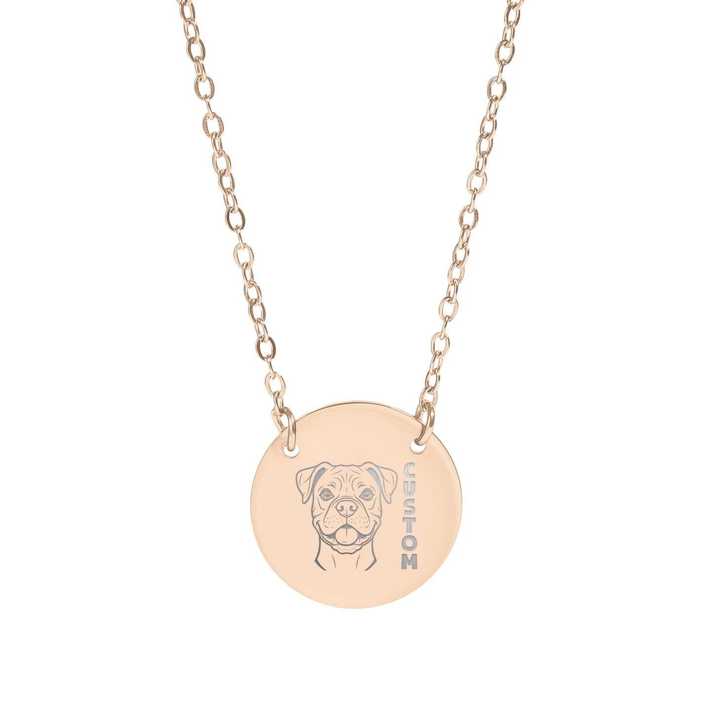 Dog Portrait Design for Custom or Personalized Necklace