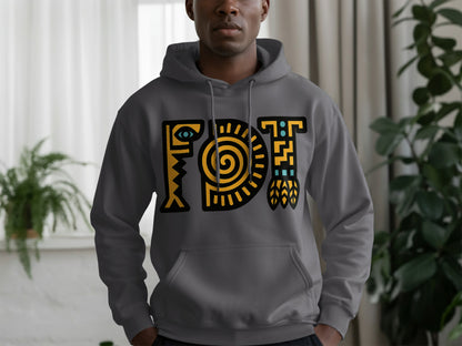 Vibrant Artistic Men's Graphic Hoodie product type